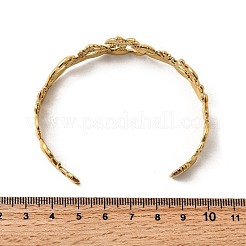 Summer 304 Stainless Steel Cuff Bangles for Women&nbsp;BJEW-F510-01G