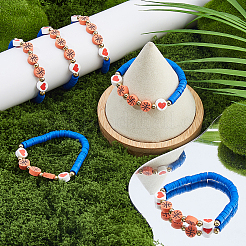 24Pcs Polymer Clay Heishi Beads Stretch Bracelets&nbsp;BJEW-DC00017