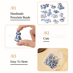12Pcs 6 Styles Handmade Porcelain Beads&nbsp;PORC-TA0001-68