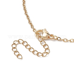 3Pcs 3 Styles 304 Stainless Steel Cable Chain Macrame Pouch Empty Stone Holder Necklace Making&nbsp;NJEW-JN04969