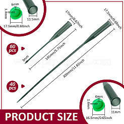 100Pcs 2 Styles Plastic Extendable Stem Water Tubes with Caps&nbsp;AJEW-FG0005-26