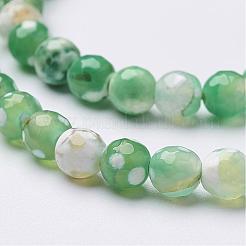 Natural Fire Crackle Agate Beads Strands&nbsp;G-D210-6mm-M1