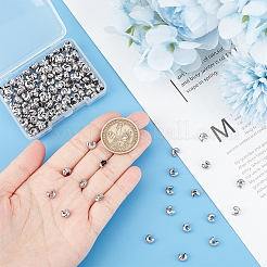 200Pcs 304 Stainless Steel Crimp Beads Covers&nbsp;STAS-UN0055-99