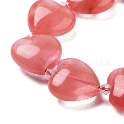 Cherry Quartz Glass Beads Strands&nbsp;G-C150-A32-01