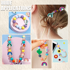 20Pcs 20 Style Silicone Beads&nbsp;SIL-CA0001-97