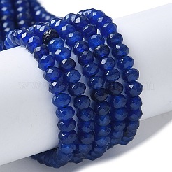 Dyed Natural Malaysia Jade Rondelle Beads Strands&nbsp;X-G-E316-2x4mm-68