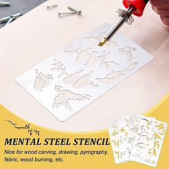 4Pcs 4 Style Stainless Steel Cutting Dies Stencils&nbsp;DIY-FG0002-21