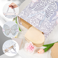 1Pc Butterfly Printed Paper Gift Bags with Ribbon Handles&nbsp;ABAG-SP0001-10B