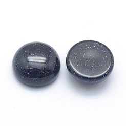 Synthetic Blue Goldstone Cabochons&nbsp;G-P393-R22-12MM