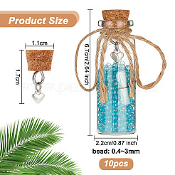 Cork Glass Wishing Bottle for Pendant Decoration&nbsp;AJEW-AB00090