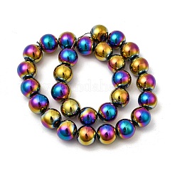 Electroplated Synthetic Non-magnetic Hematite Beads Strands&nbsp;G-H327-D02-05B