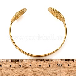304 Stainless Steel Cuff Bangles for Women&nbsp;BJEW-C123-01B-G