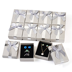Rectangle Paper Jewelry Gift Boxes with Bowknot&nbsp;CON-TAC0010-89B