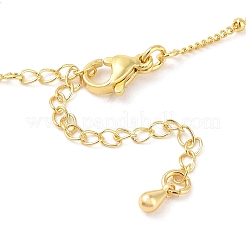 Brass Micro Pave Clear Cubic Zirconia Pendant Necklaces&nbsp;NJEW-Z038-01G-U