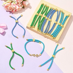 12Pcs 3 Colors Nylon Cords Bracelet Makings Fit for Connector Charms&nbsp;AJEW-YW0001-40B