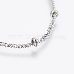 Tarnish Resistant 304 Stainless Steel Anklets&nbsp;AJEW-H013-04P