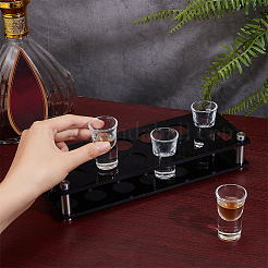 12-Hole Acrylic Beer Cup Holder&nbsp;ODIS-WH0099-10B-01