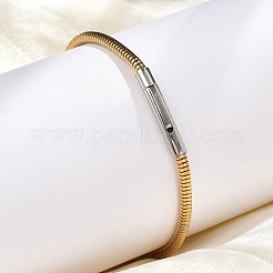 304 Stainless Steel Snake Chain Bracelets for Women&nbsp;BJEW-Z087-18GP