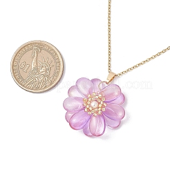 Glass Pendant Necklaces&nbsp;NJEW-MZ00112-01