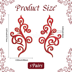 Ethnic Style Flower Pattern Computerized Embroidery Appliques&nbsp;LS-PATC-WH20017-21A
