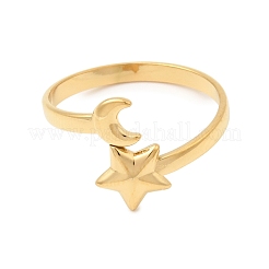 304 Stainless Steel Cuff Open Rings&nbsp;RJEW-P182-03G