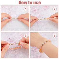 4Pcs Brass Extender Chain&nbsp;FIND-FH0009-25B