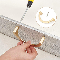 Zinc Alloy Drawer Handle&nbsp;LS-FIND-WH0105-06G