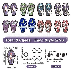 DIY Gothic Halloween Earring Making Kit&nbsp;DIY-SC0021-50