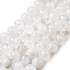 Natural Rainbow Moonstone Beads Strands&nbsp;G-D340-A01-8mm