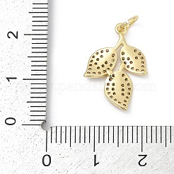 Brass Micro Pave Cubic Zirconia Pendants&nbsp;KK-U062-25G