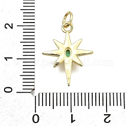 Brass Micro Pave Cubic Zirconia Pendants&nbsp;KK-Z100-17G