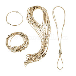 Adjustable Korean Waxed Polyester Cord Necklace & Bracelet Sets&nbsp;SJEW-TAC00008