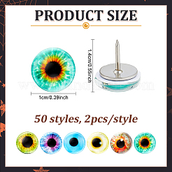 100Pcs Glass Drawing Pins&nbsp;AJEW-PH01698