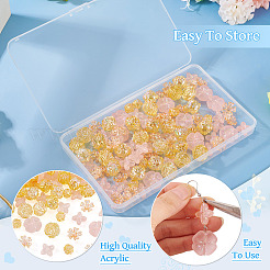 104Pcs 5 Styles Acrylic Beads&nbsp;OACR-TA0004-52
