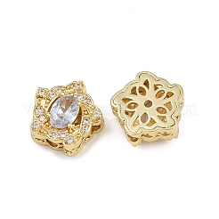 Brass Pave Cubic Zirconia Multi-strand Links&nbsp;ZIRC-F145-05H-01