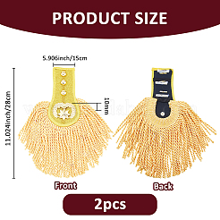 Polyester Tassel Epaulettes&nbsp;AJEW-WH0314-704B
