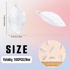 100Pcs Baking Paint ABS Plastic Pendants&nbsp;KY-SZ0001-59