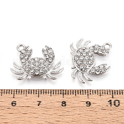 Alloy Rhinestone Pendants&nbsp;FIND-N008-02P