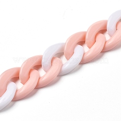 Handmade Acrylic Twisted Chains&nbsp;AJEW-JB00694-03