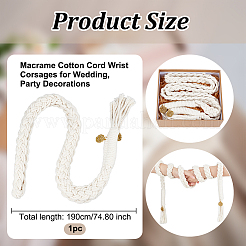 Macrame Cotton Cord Wrist Corsages for Wedding&nbsp;DIY-OC00004