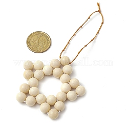 Star Natural Fossil Beads Pendant Decorations&nbsp;HJEW-JM02098