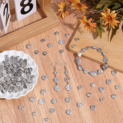 160Pcs 8 Styles Tibetan Style Alloy Beads&nbsp;FIND-PA0001-65B