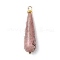 Natural Rhodonite Pendants&nbsp;PALLOY-JF04760-03