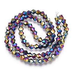 Electroplate Glass Bead Strands&nbsp;EGLA-R094-4mm-02