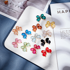 48Pcs 12 Colors Resin Pendants&nbsp;FIND-AR0001-11