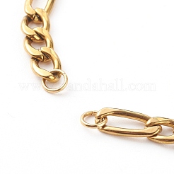 304 Stainless Steel Figaro Chain Bracelet Making&nbsp;AJEW-JB00954