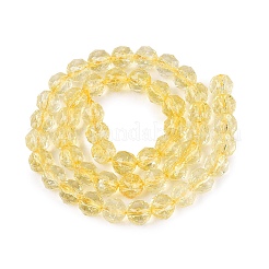 Crackle Transparent Glass Beads Strands&nbsp;GLAA-Q108-02A-15
