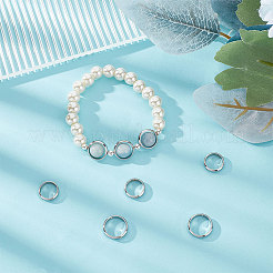 16Pcs 2 Styles 201 Stainless Steel Bead Frames&nbsp;STAS-UN0042-91