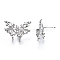 Brass Stud Earring Findings&nbsp;KK-N216-406P