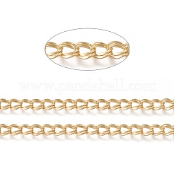 Brass Double Link Curb Chains&nbsp;CHC-M020-06G